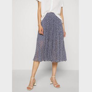 Abercrombie & Fitch Pleated Chiffon Midi Skirt